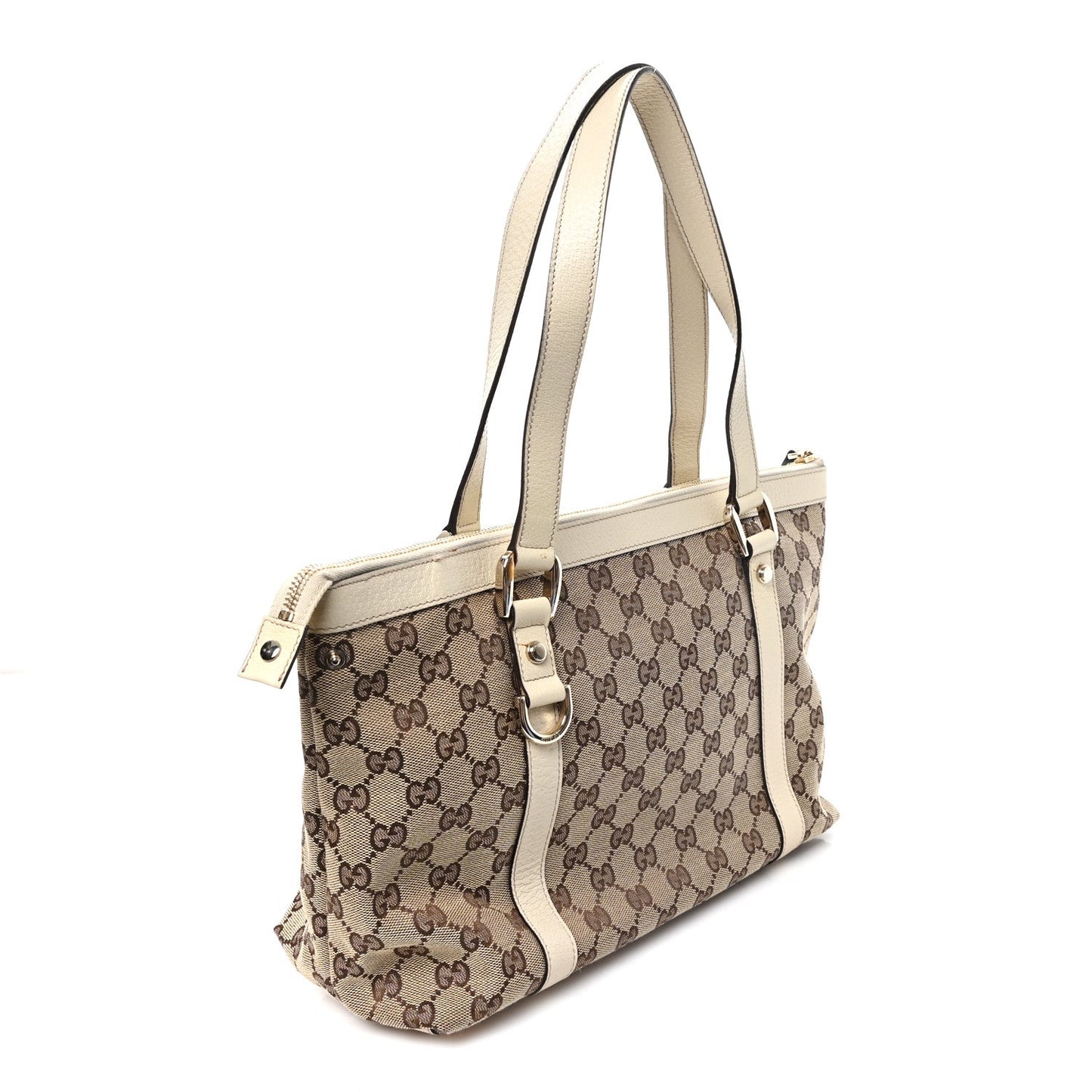 Monogram Medium Abbey Tote Off White