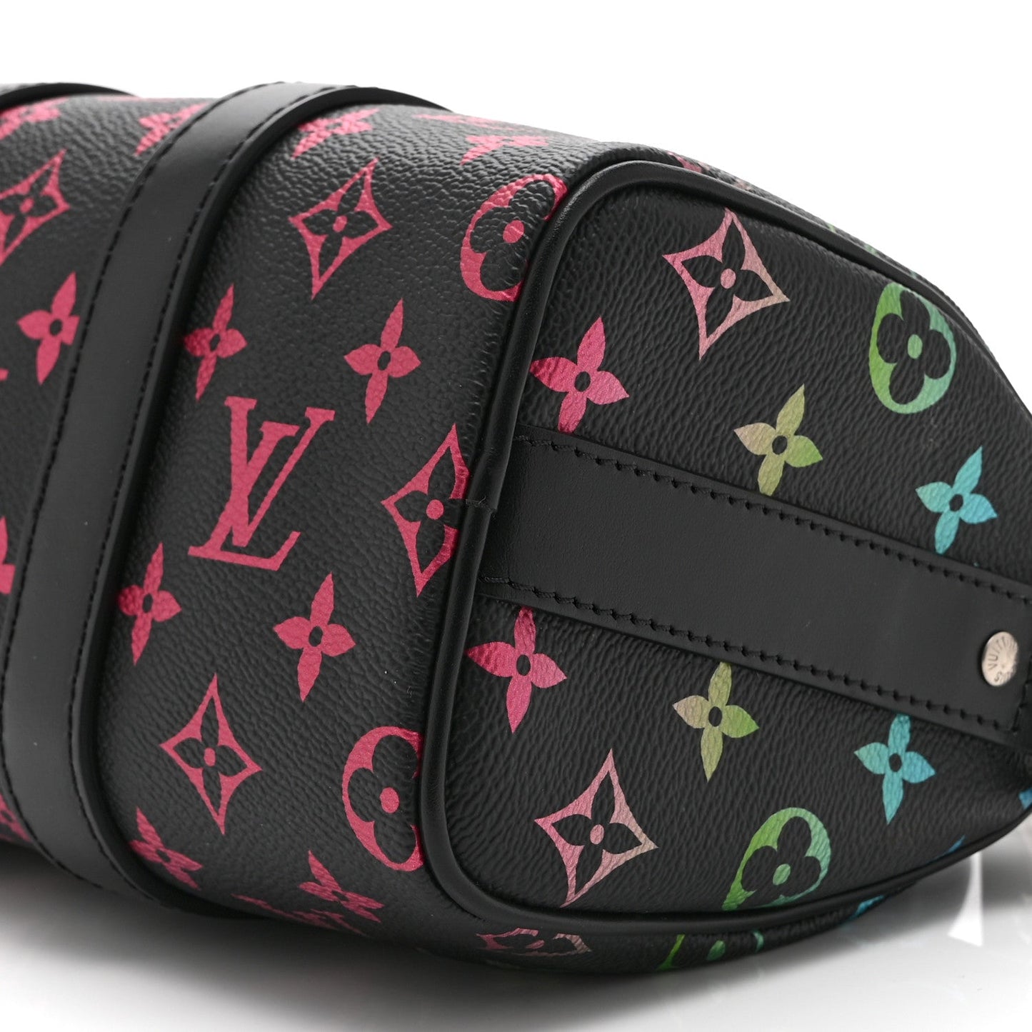 Monogram Iridescent Keepall Bandouliere 25 Black