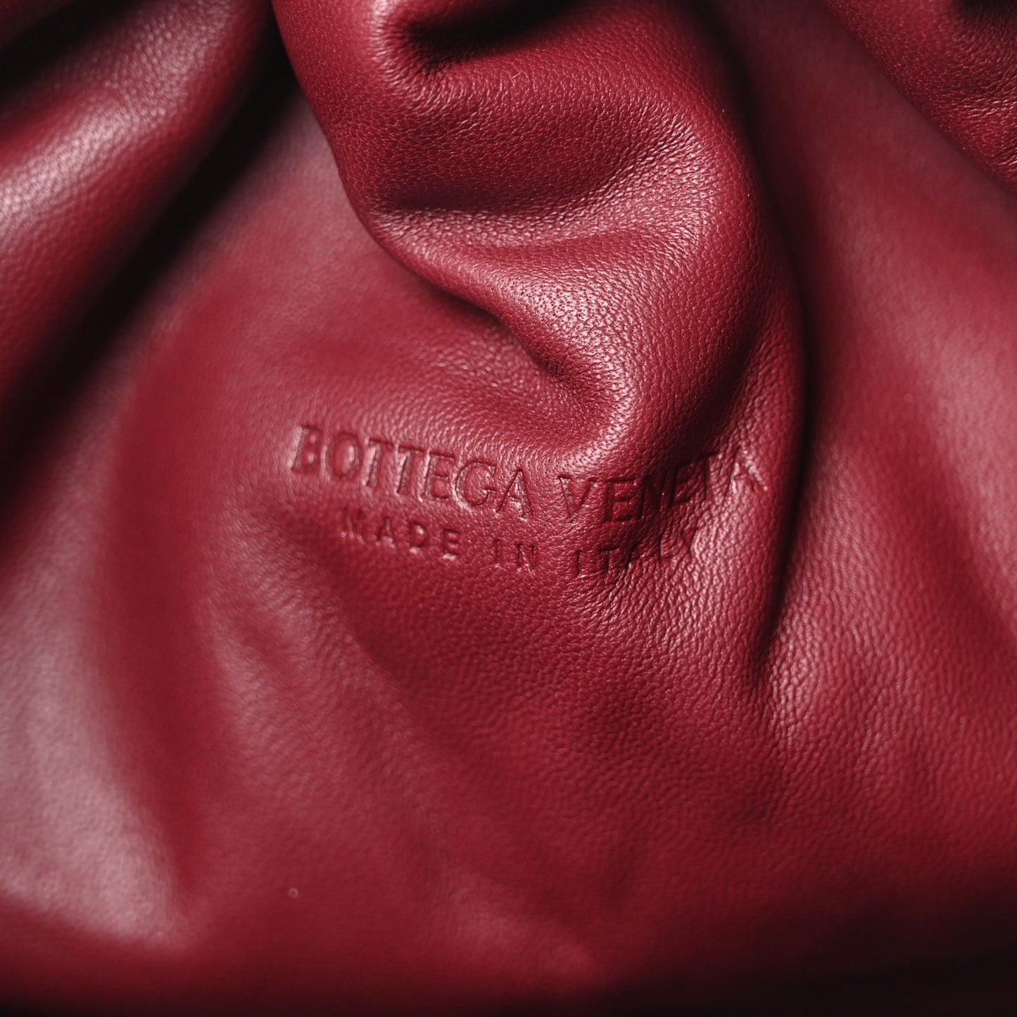 Nappa Maxi Intrecciato The Pouch Oversized Clutch Bordeaux