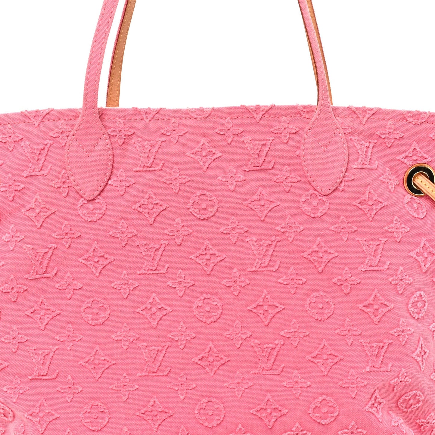 Monogram Denim Neverfull MM Rose