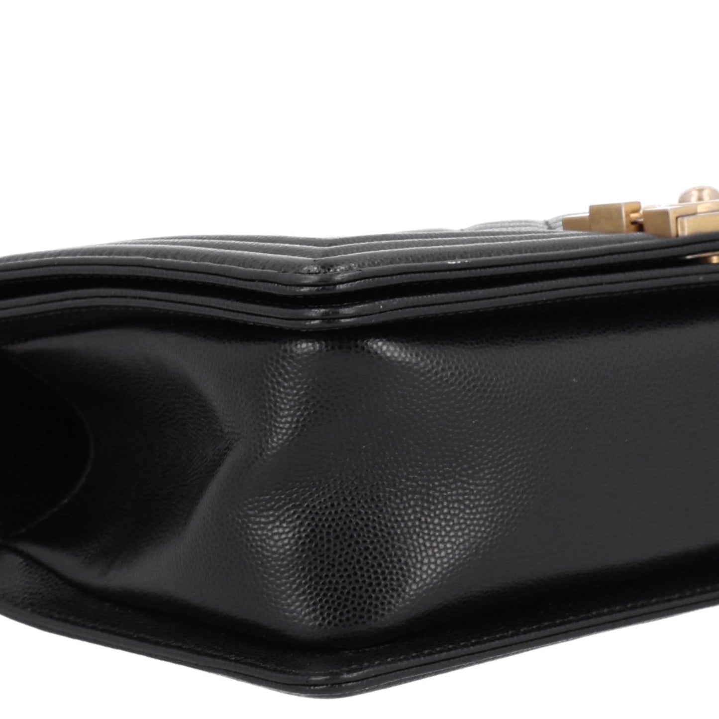 Caviar Quilted Medium Boy Flap Black