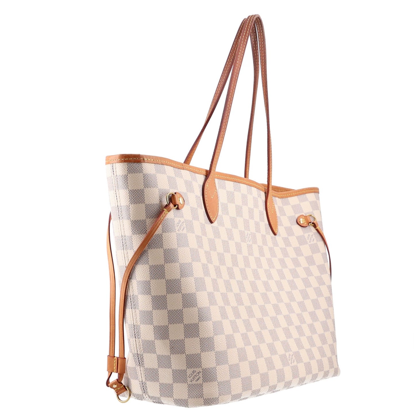 Damier Azur Neo Neverfull MM Rose Ballerine