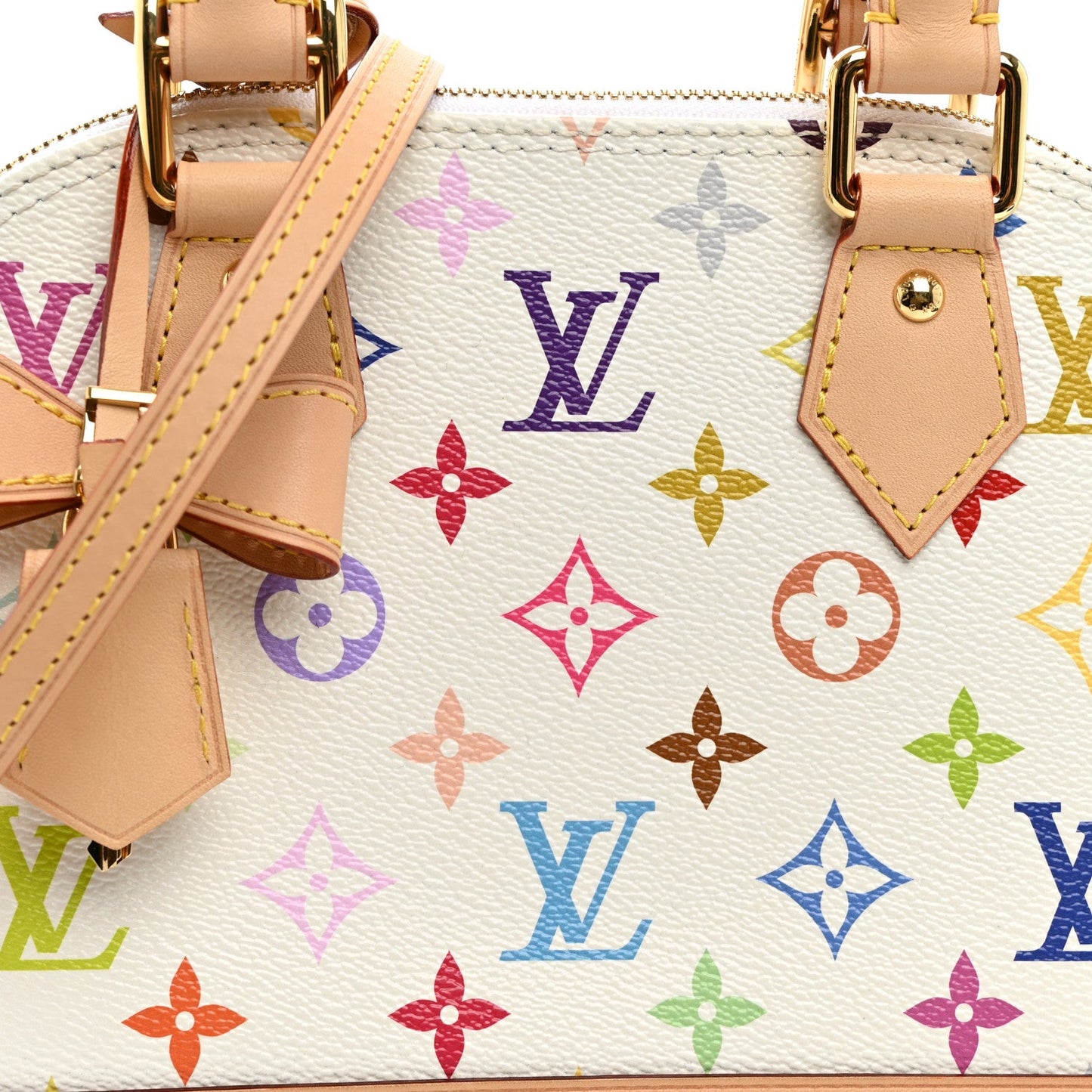 LV x TM Monogram Multicolor Alma BB White