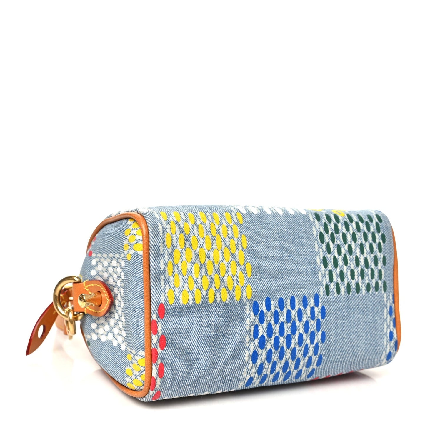 LV Vers Damier Denim Speedy Bandouliere 18 Multicolor