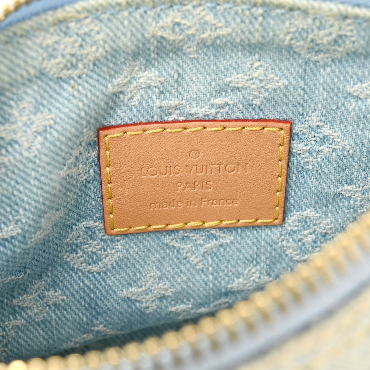Monogram Denim Nano Speedy Sky Blue