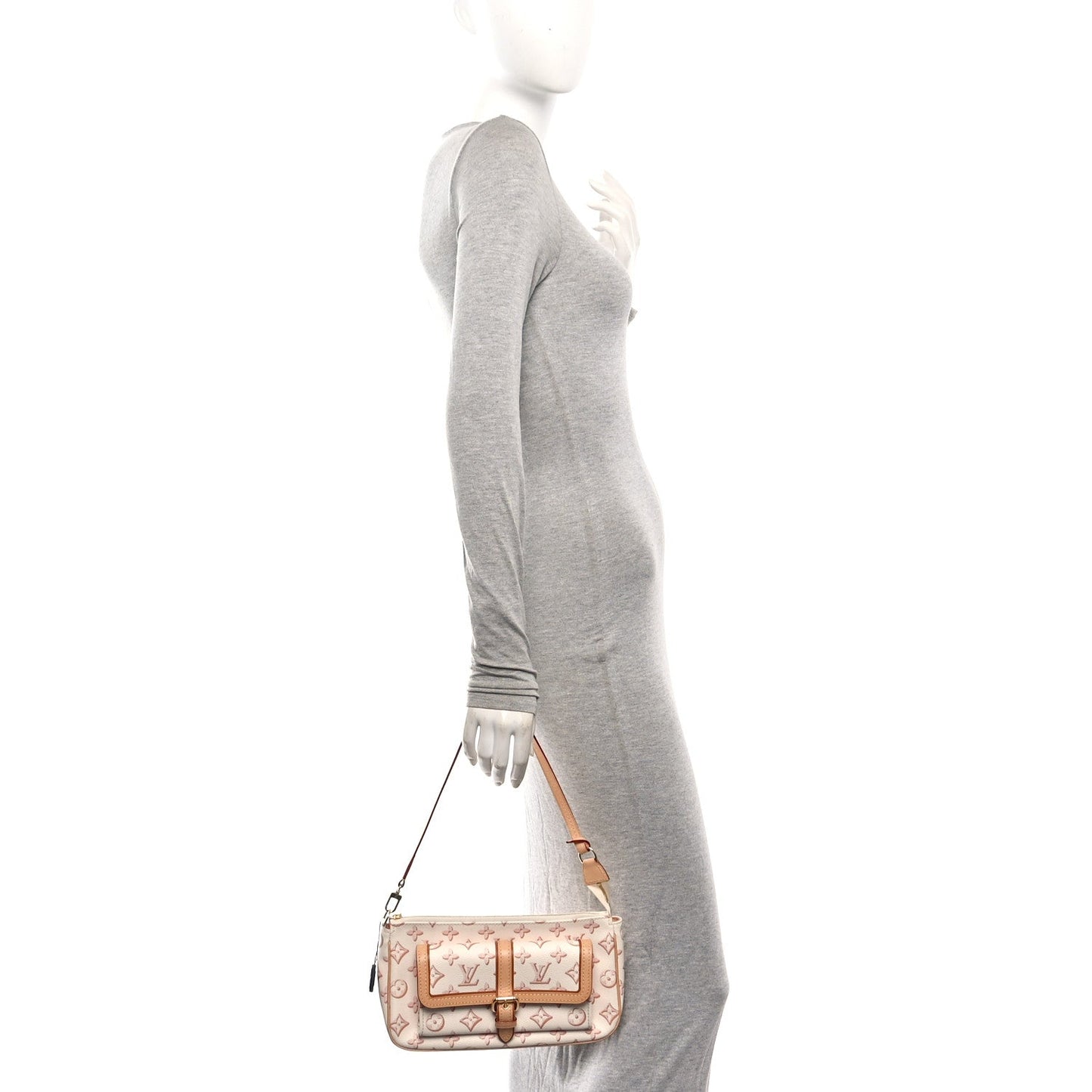 Monogram Fall For You Maxi Multi Pochette Accessories Beige Clair