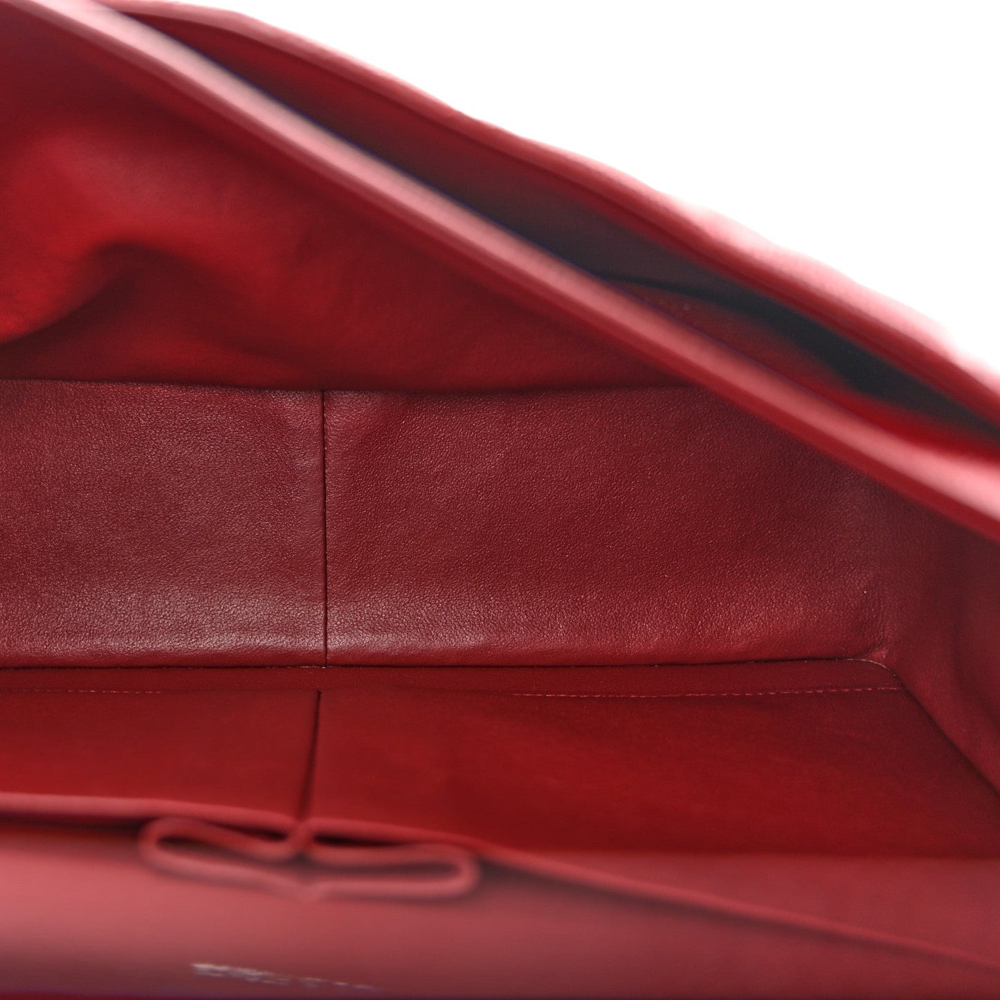 Caviar Quilted Jumbo Double Flap Burgundy