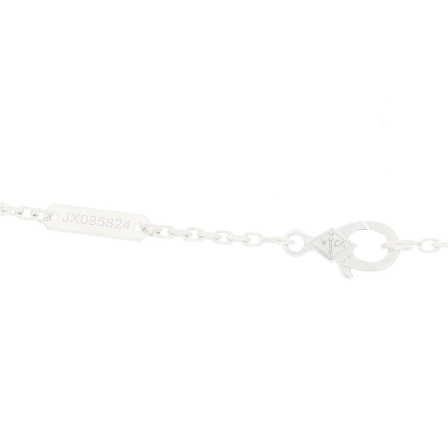 18K White Gold Diamond Two Butterfly Pendant Necklace