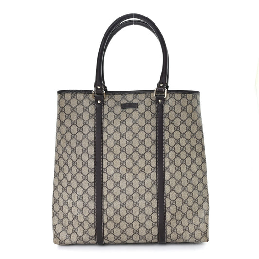 GG Plus Monogram Joy Vertical Tote Dark Brown