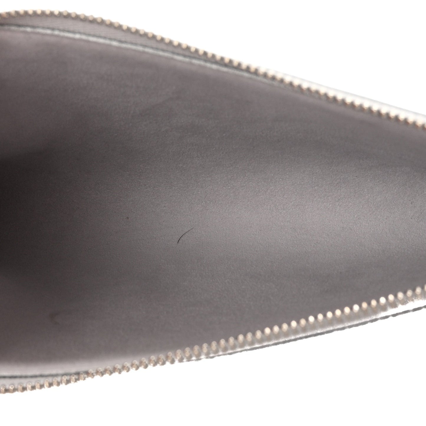 Epi Pochette Accessories Metallic Silver