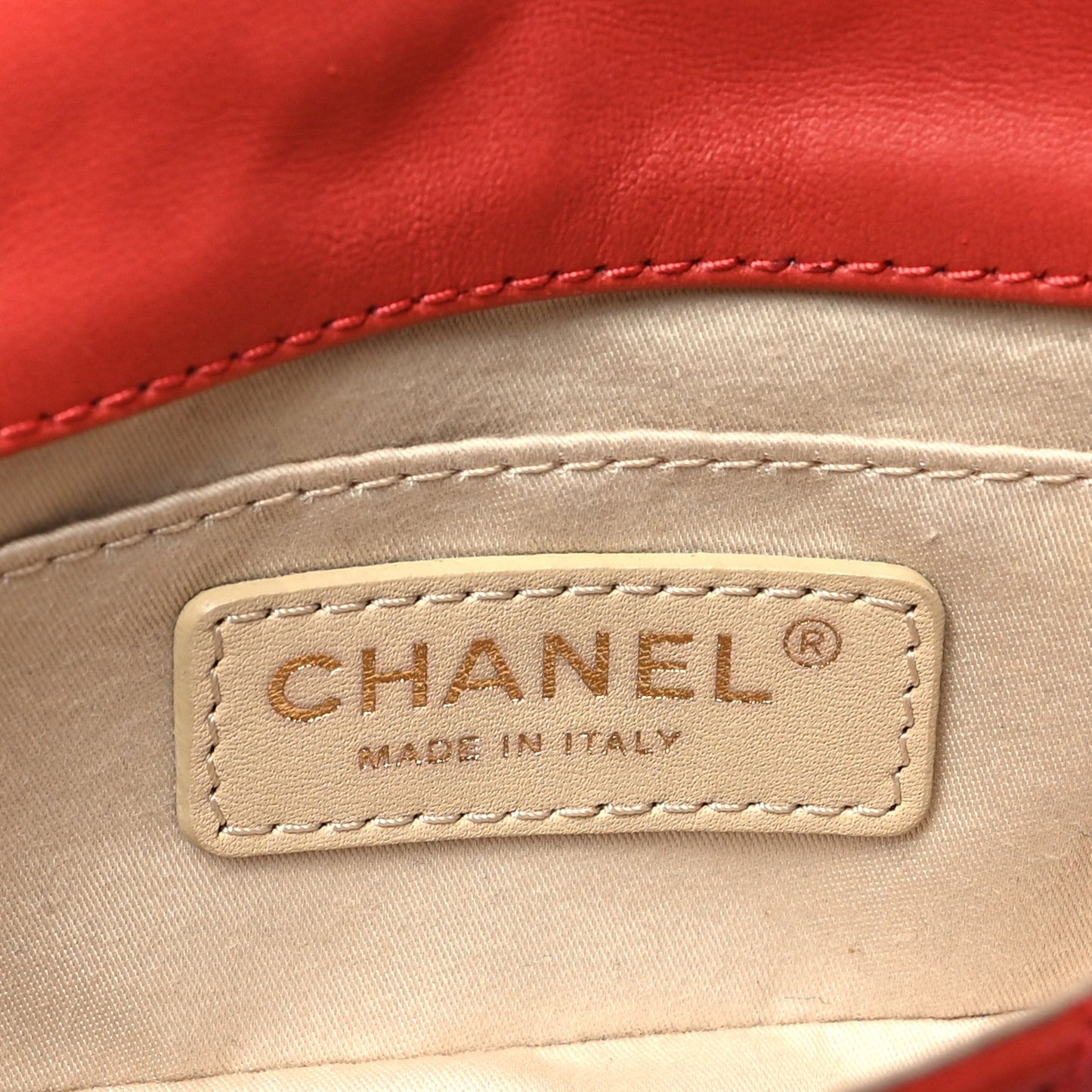 Lambskin Quilted Extra Mini Cruise Charm Flap Coral