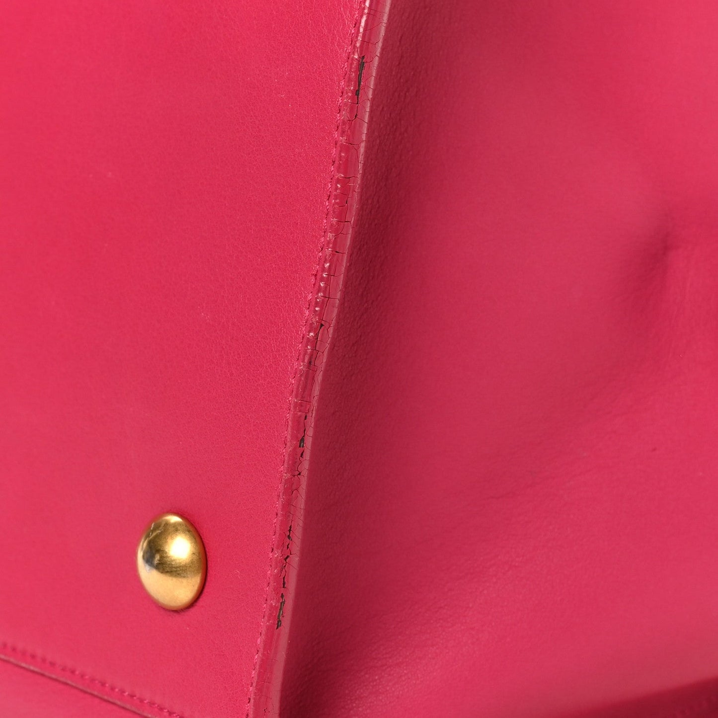 Calfskin Large Classic Y Cabas Fuchsia