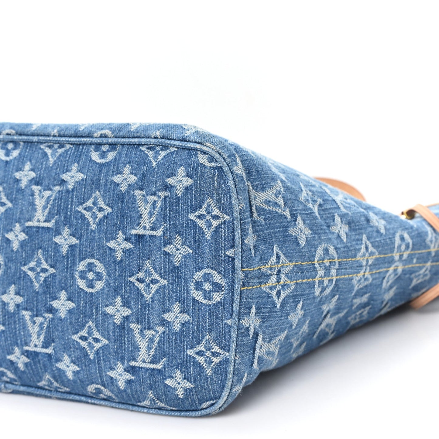 Monogram Denim Neo Neverfull MM Blue