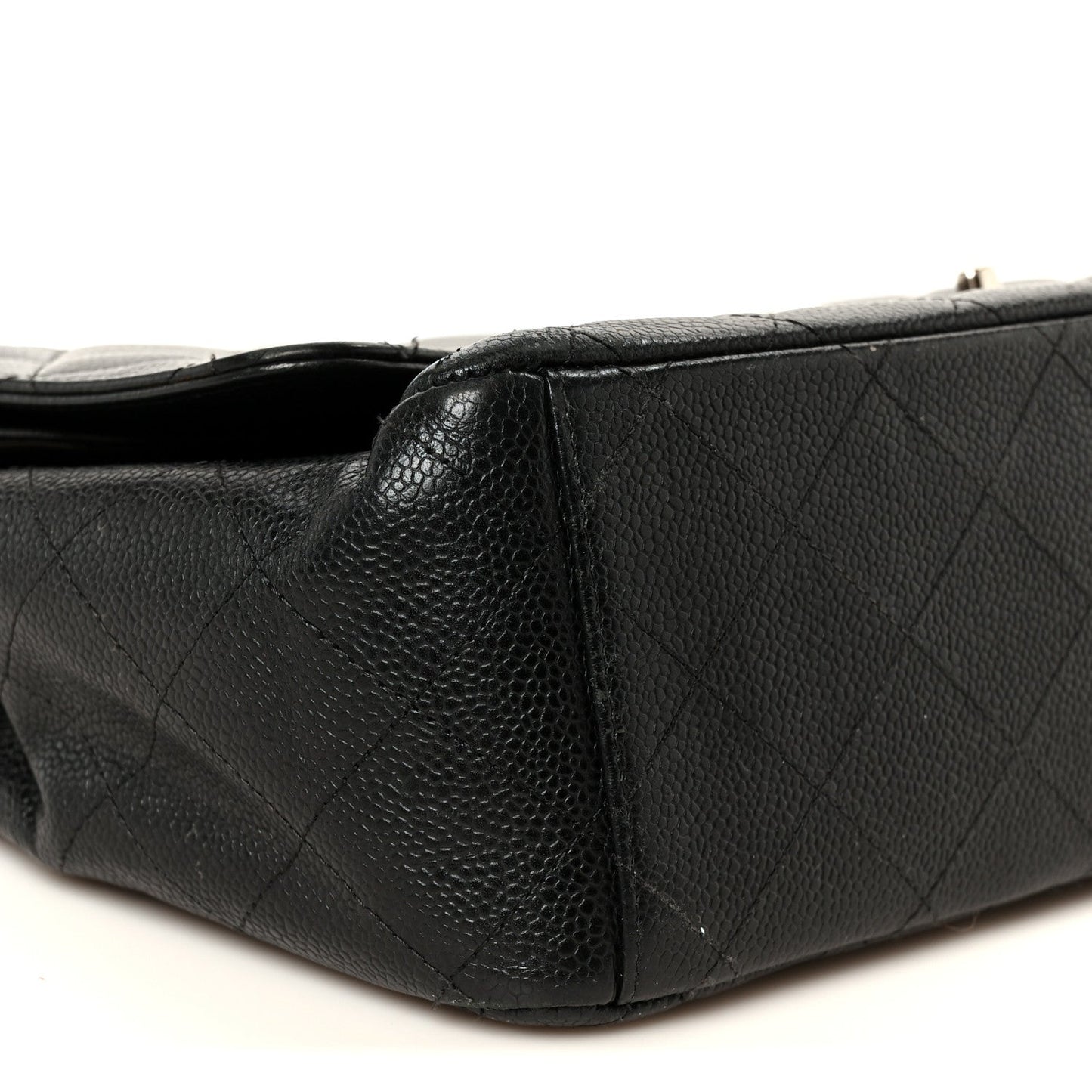 Caviar Quilted Maxi Double Flap Black