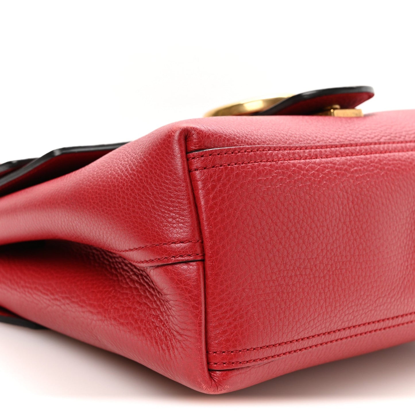 Cellarius Calfskin GG Marmont Shoulder Bag Vulcanic Red