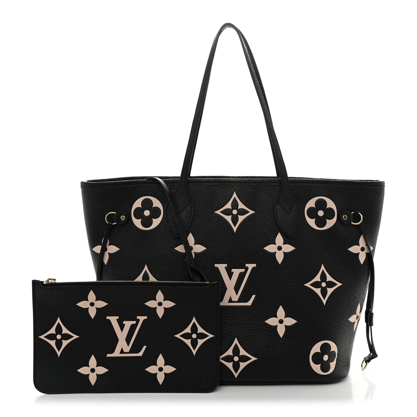 Empreinte Monogram Giant Neverfull MM Black Beige