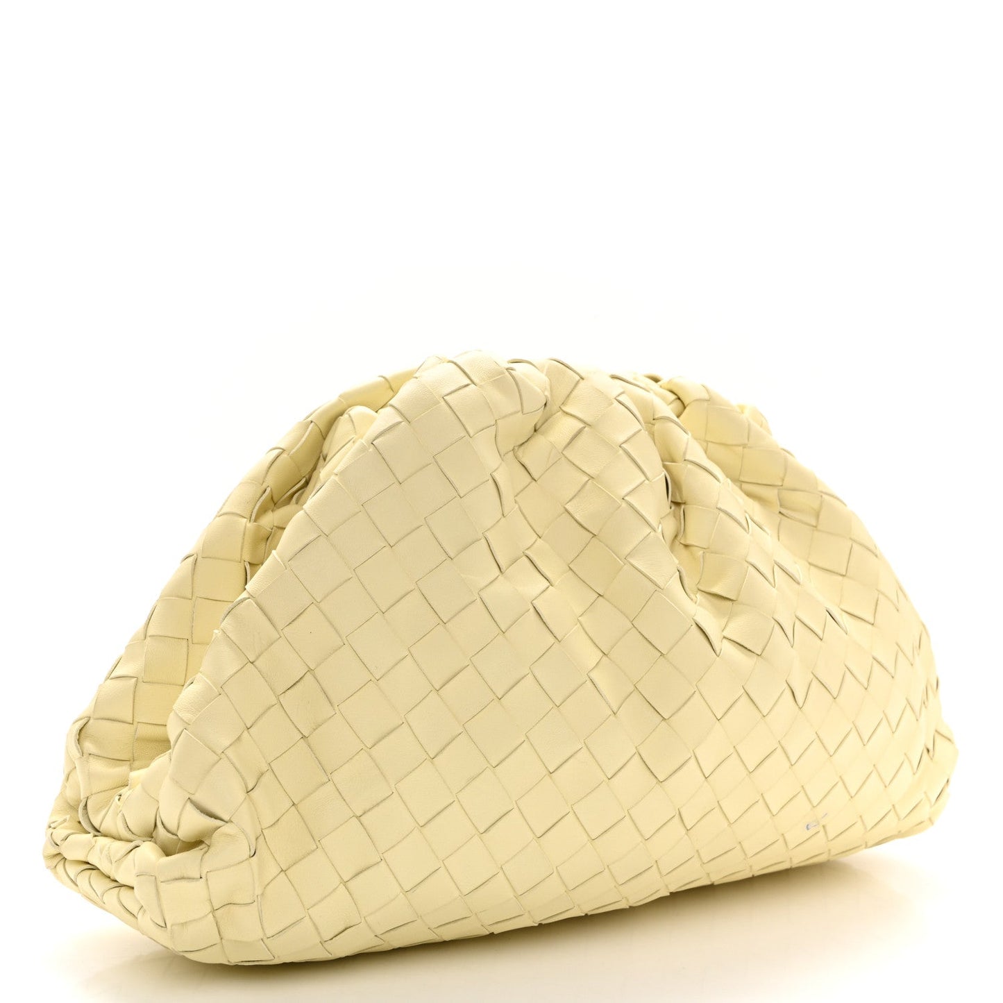 Nappa Maxi Intrecciato The Pouch Oversized Clutch Ice Cream