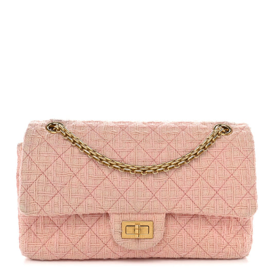 Wool Tweed Quilted 2.55 Reissue 225 Flap Light Pink