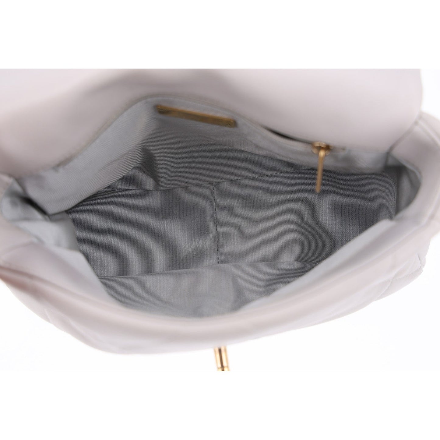 Lambskin Quilted Medium Chanel 19 Flap Grey
