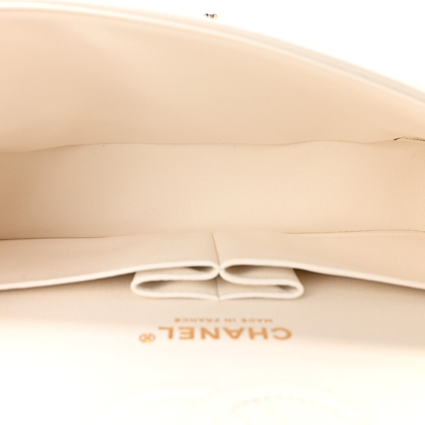 Caviar Quilted Small Double Flap White