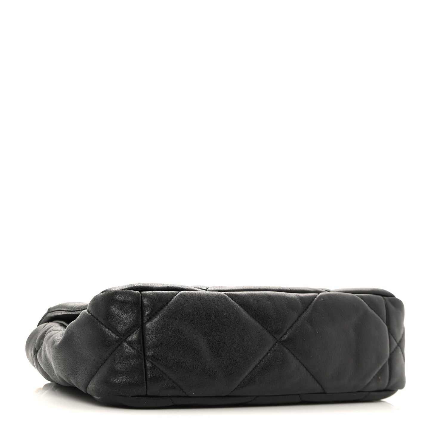 Lambskin Quilted Medium Chanel 19 Flap Black