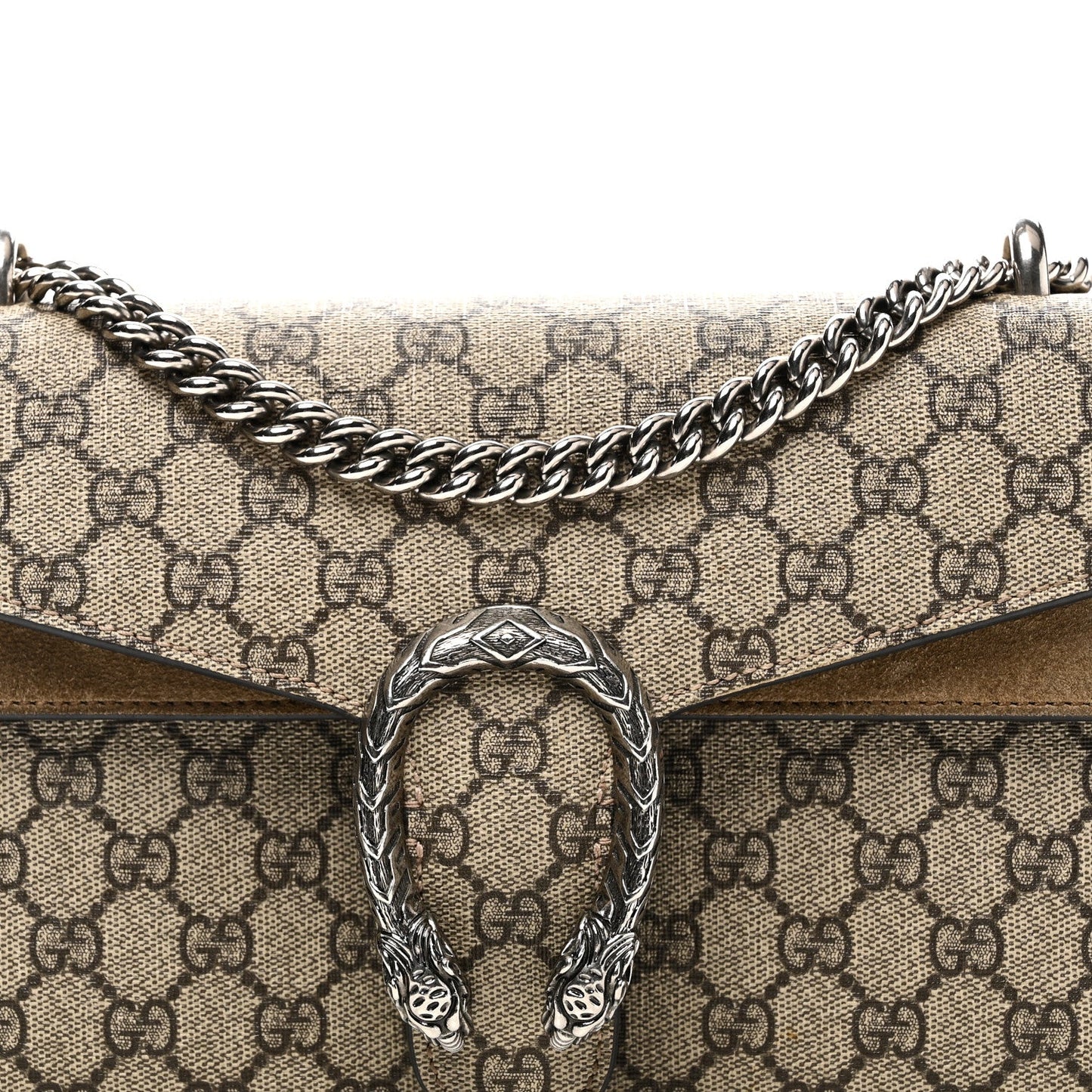 GG Supreme Monogram Small Dionysus Shoulder Bag Taupe