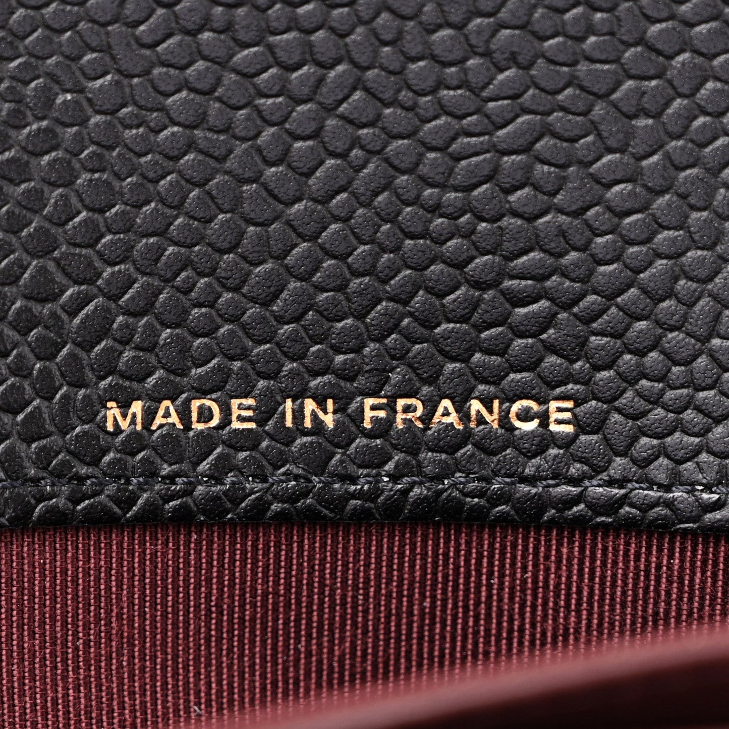 Caviar Quilted Large Gusset Flap Wallet Black