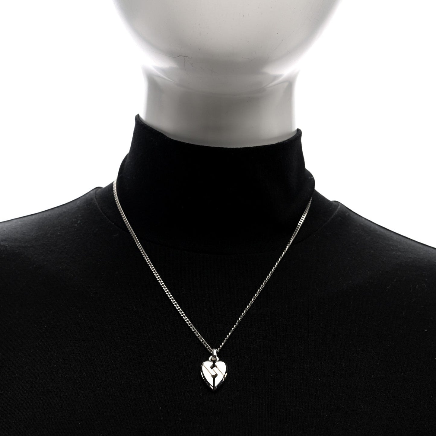 Sterling Silver Knot Heart Pendant Necklace