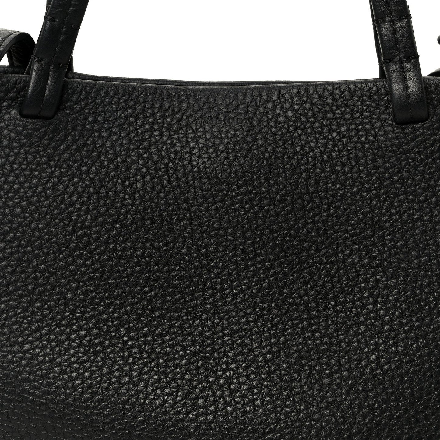 Grained Calfskin Small Park Tote Black