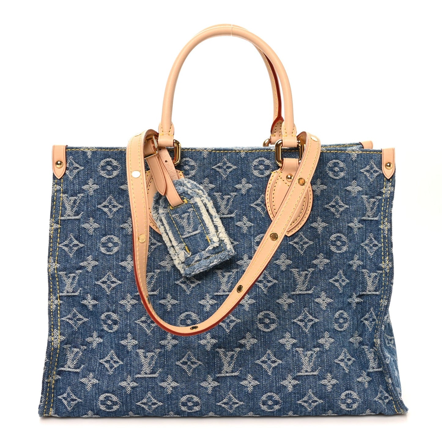 Monogram Denim Onthego MM Blue