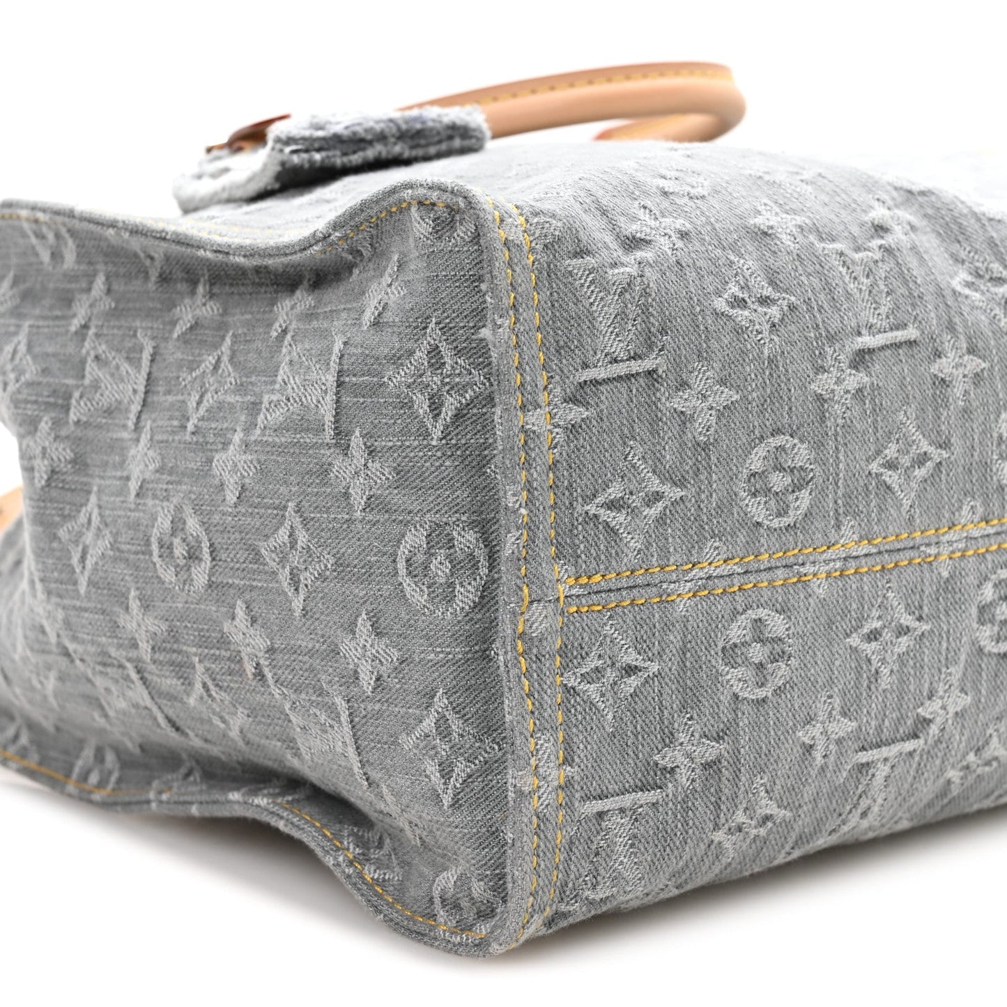 Monogram Denim Onthego MM Washed Grey