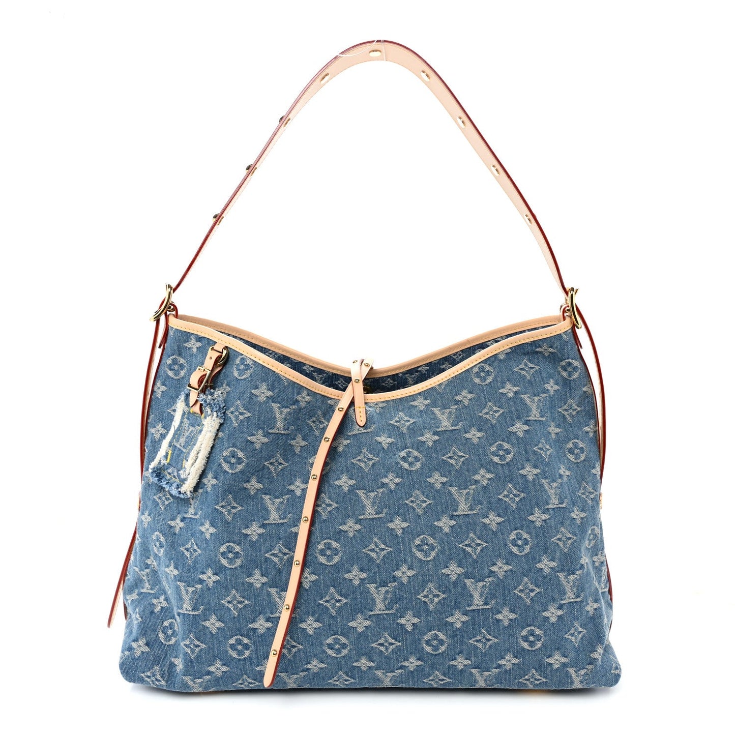 Monogram Denim CarryAll MM Blue