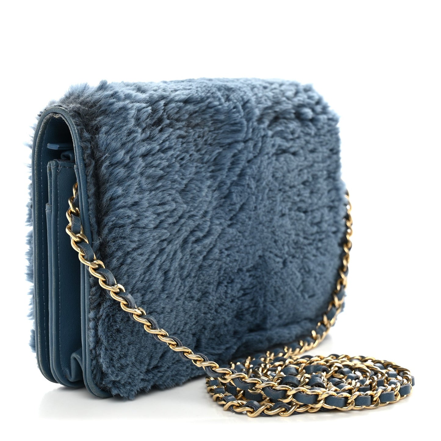 Rabbit Fur Wallet On Chain WOC Blue