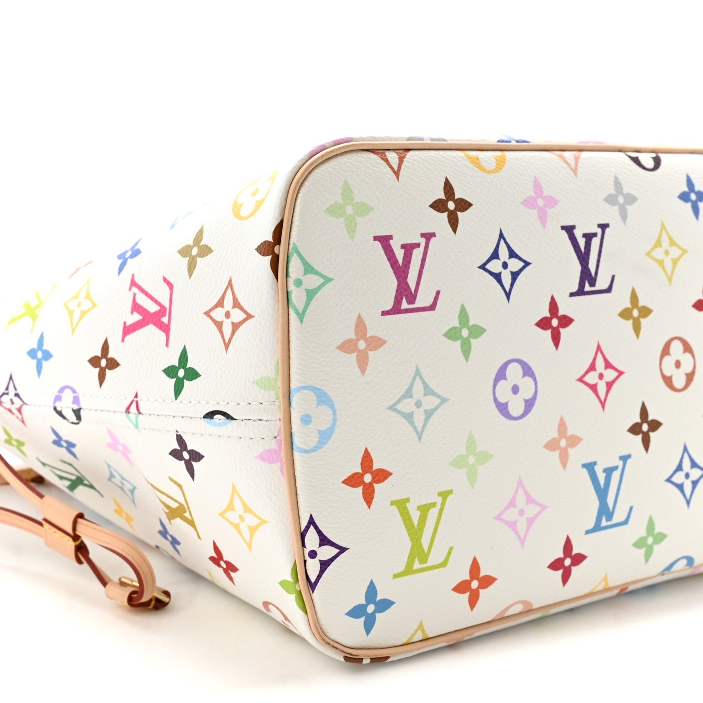LV X TM Monogram Multicolor Neverfull MM White