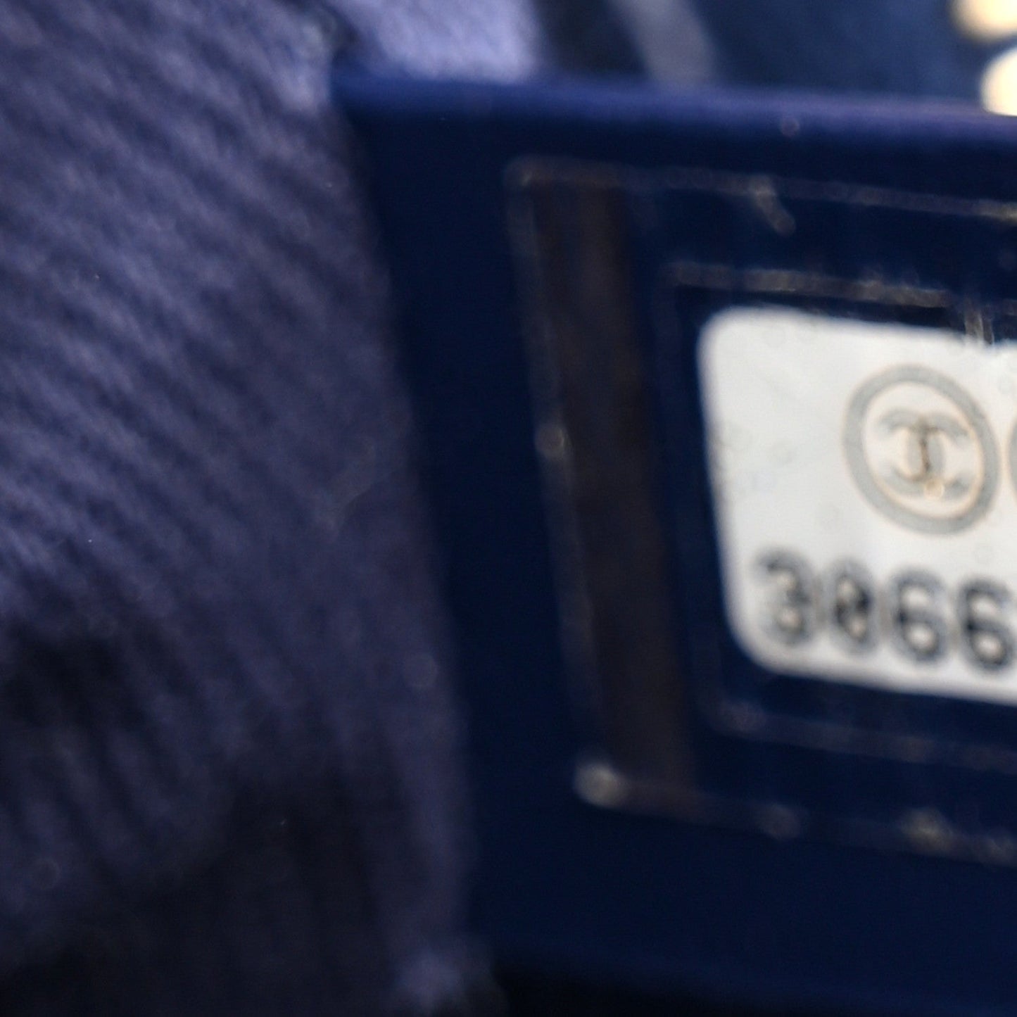 Caviar Diamond Stitched Top Handle Flap Navy