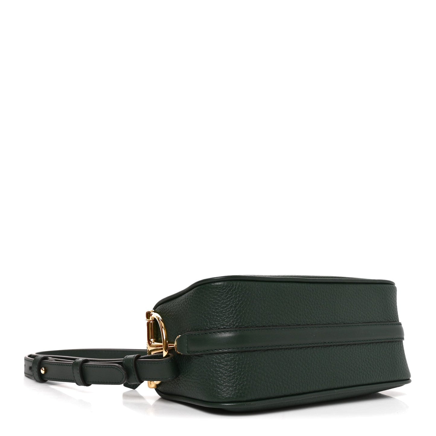 Grainy Calfskin Half Horsebit Mini Shoulder Bag Verde