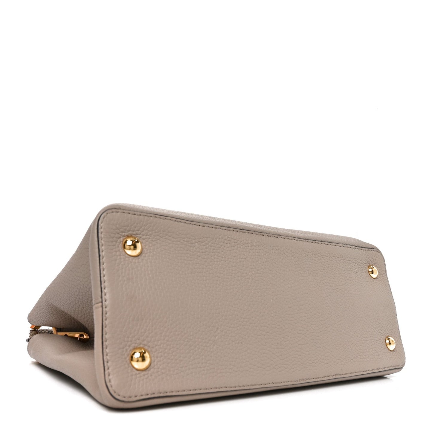 Taurillon Snakeskin Capucines Galet