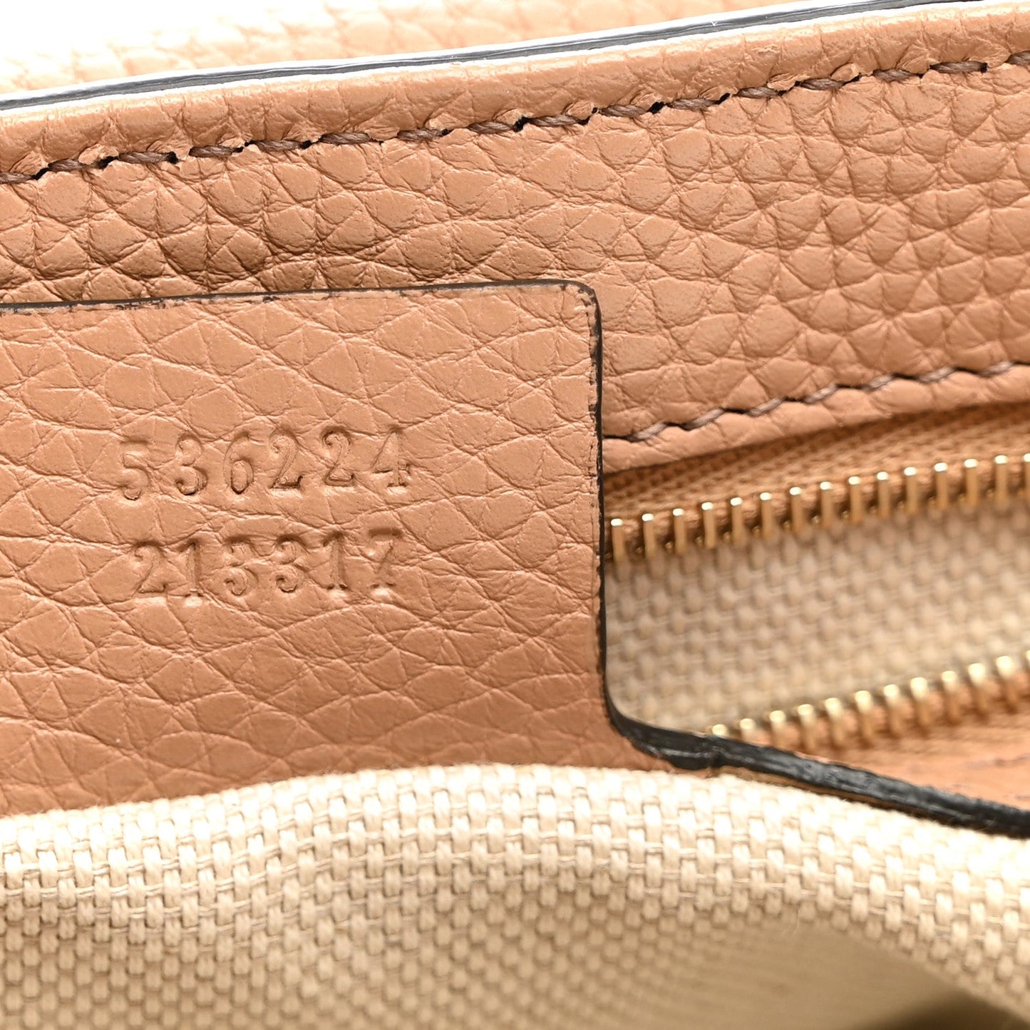 Pebbled Calfskin Medium Soho Flap Crossbody Camelia