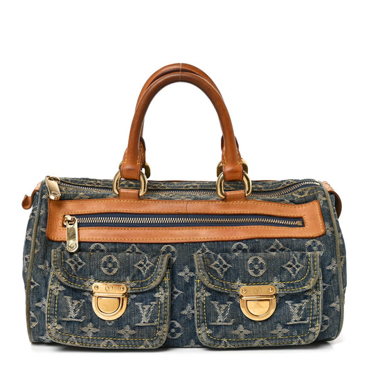 Monogram Denim Neo Speedy Blue