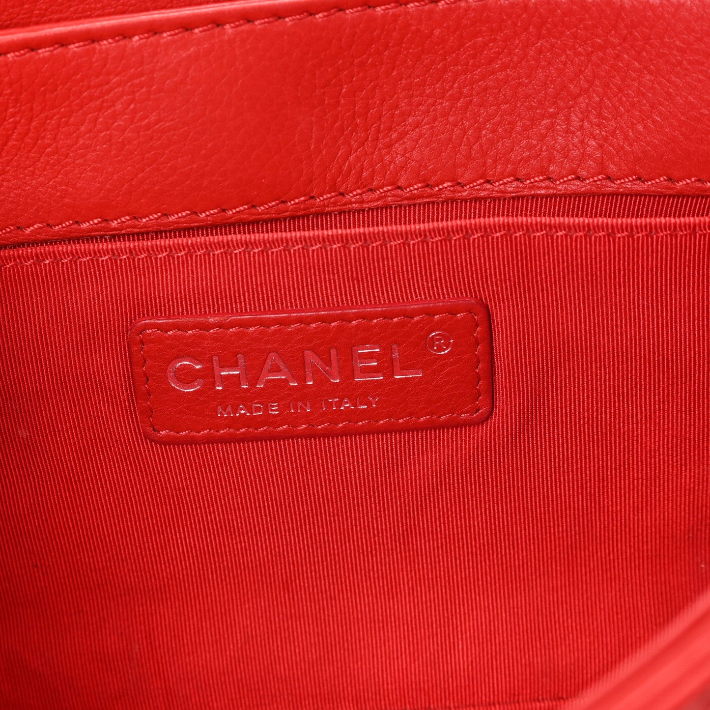 Calfskin Medium Boy Reverso Flap Red