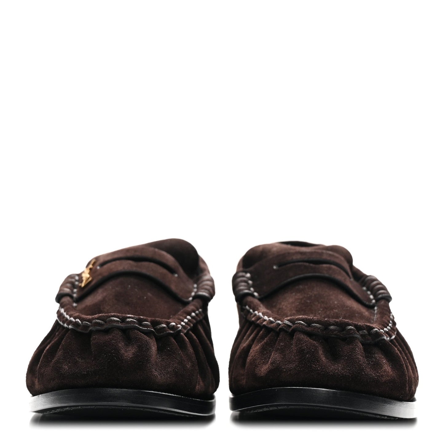 Suede Le Loafer 15 Penny Slippers 37.5 Dark Chocolate