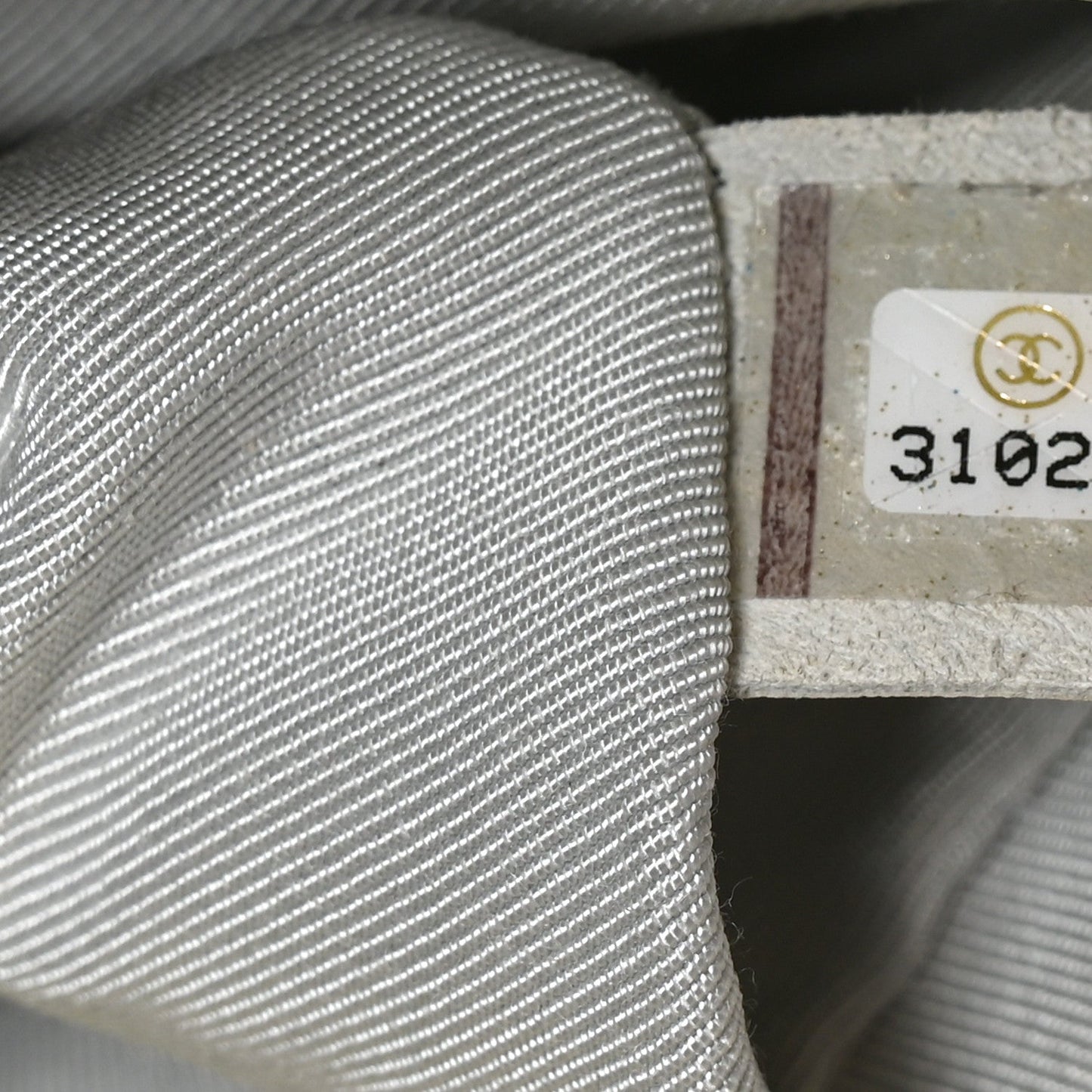 Iridescent Calfskin Quilted Large Chanel 19 Flap White