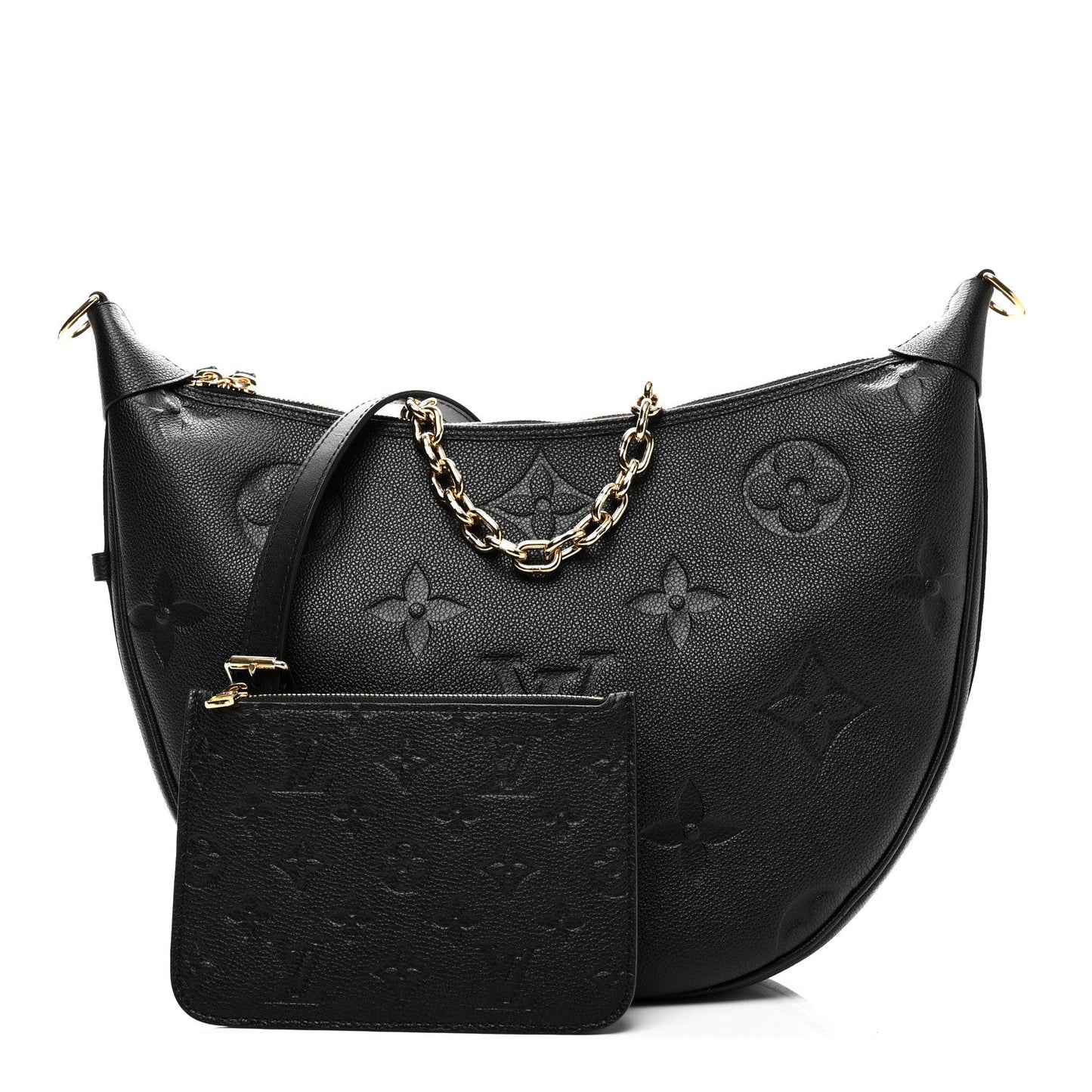 Empreinte Monogram Giant Loop Hobo Black