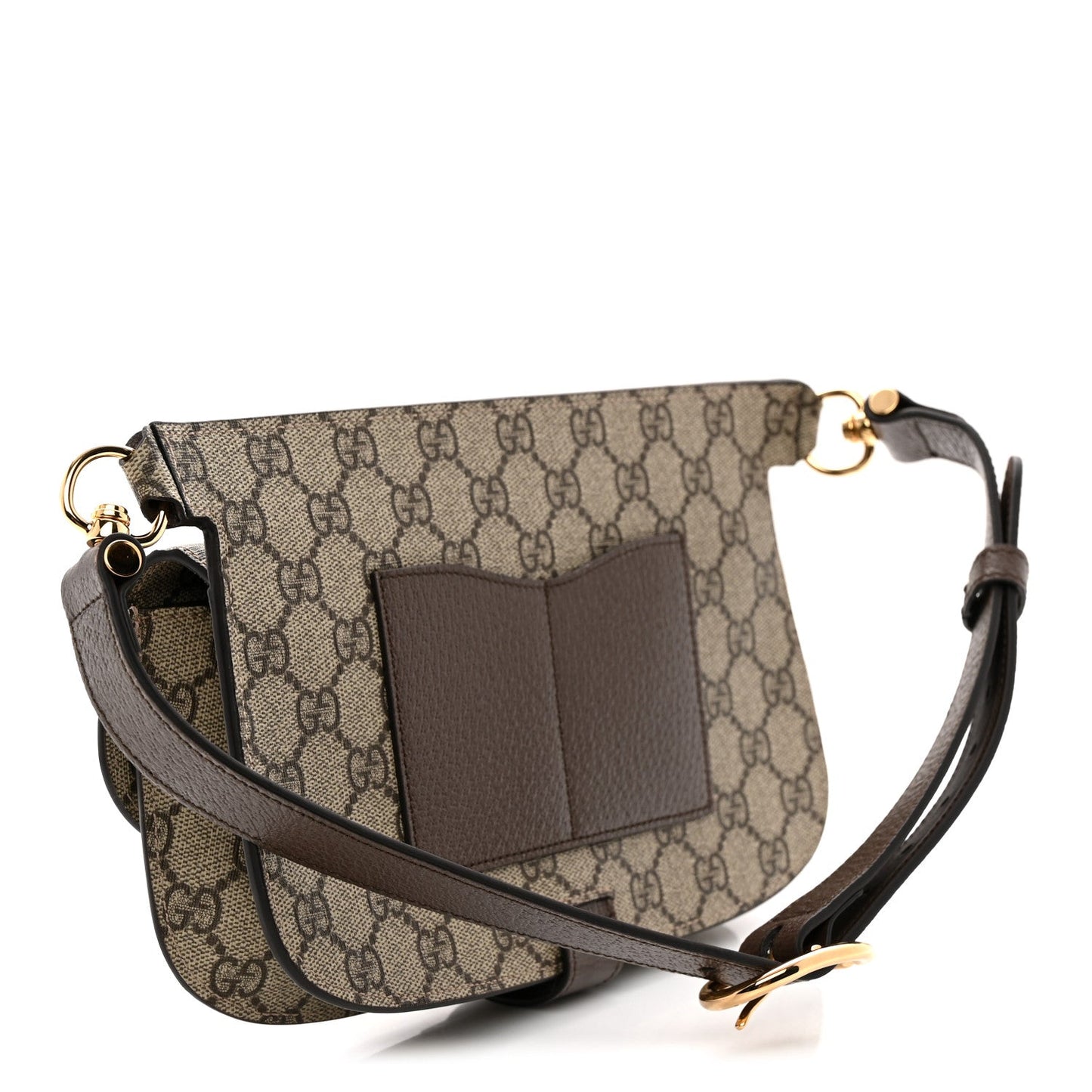 GG Supreme Monogram Textured Dollar Calfskin Blondie Belt Bag  Beige Ebony New Acero