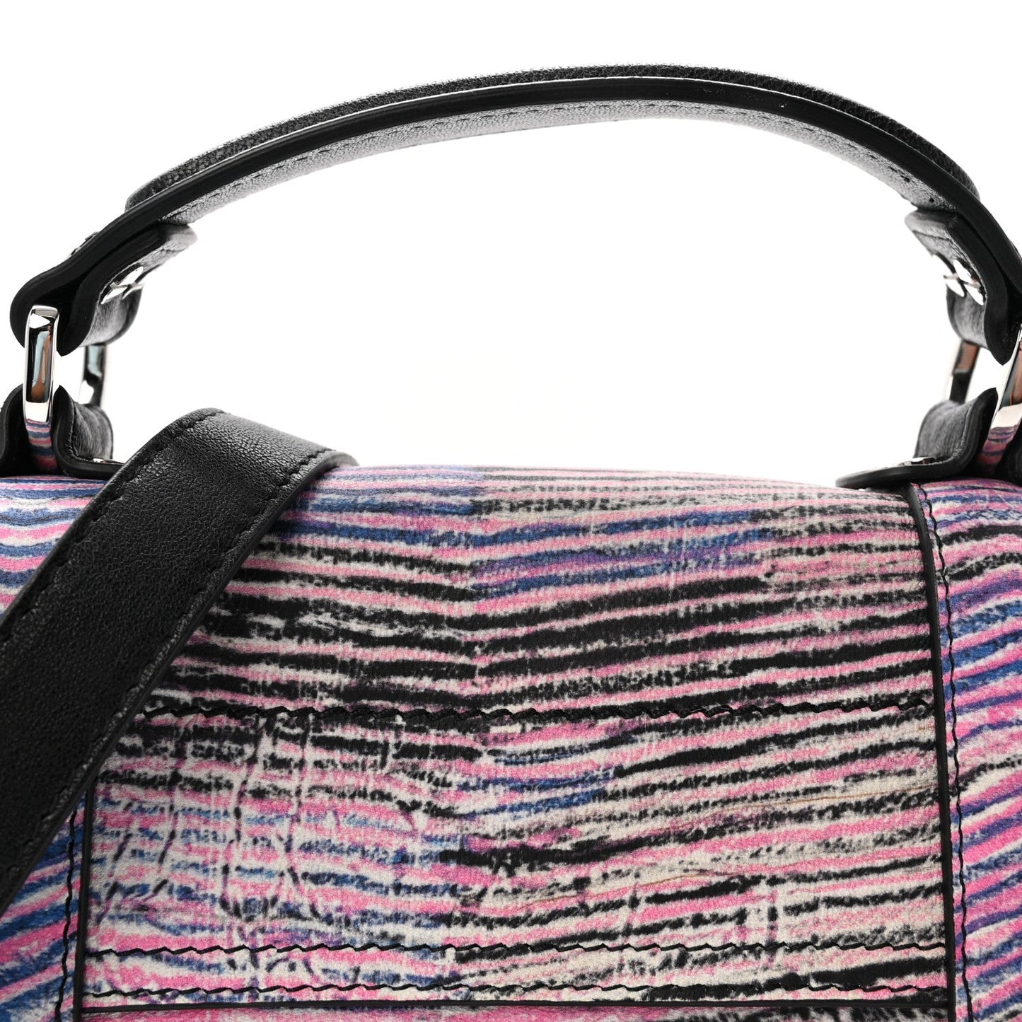 X HARMONY KORINE Calfskin Tiny PS1 Satchel Multicolor