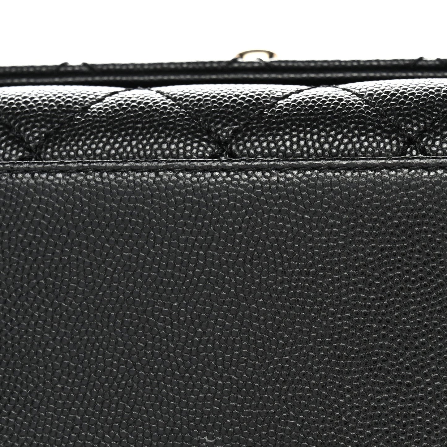 Caviar Quilted Extra Mini Coco Handle Flap Black
