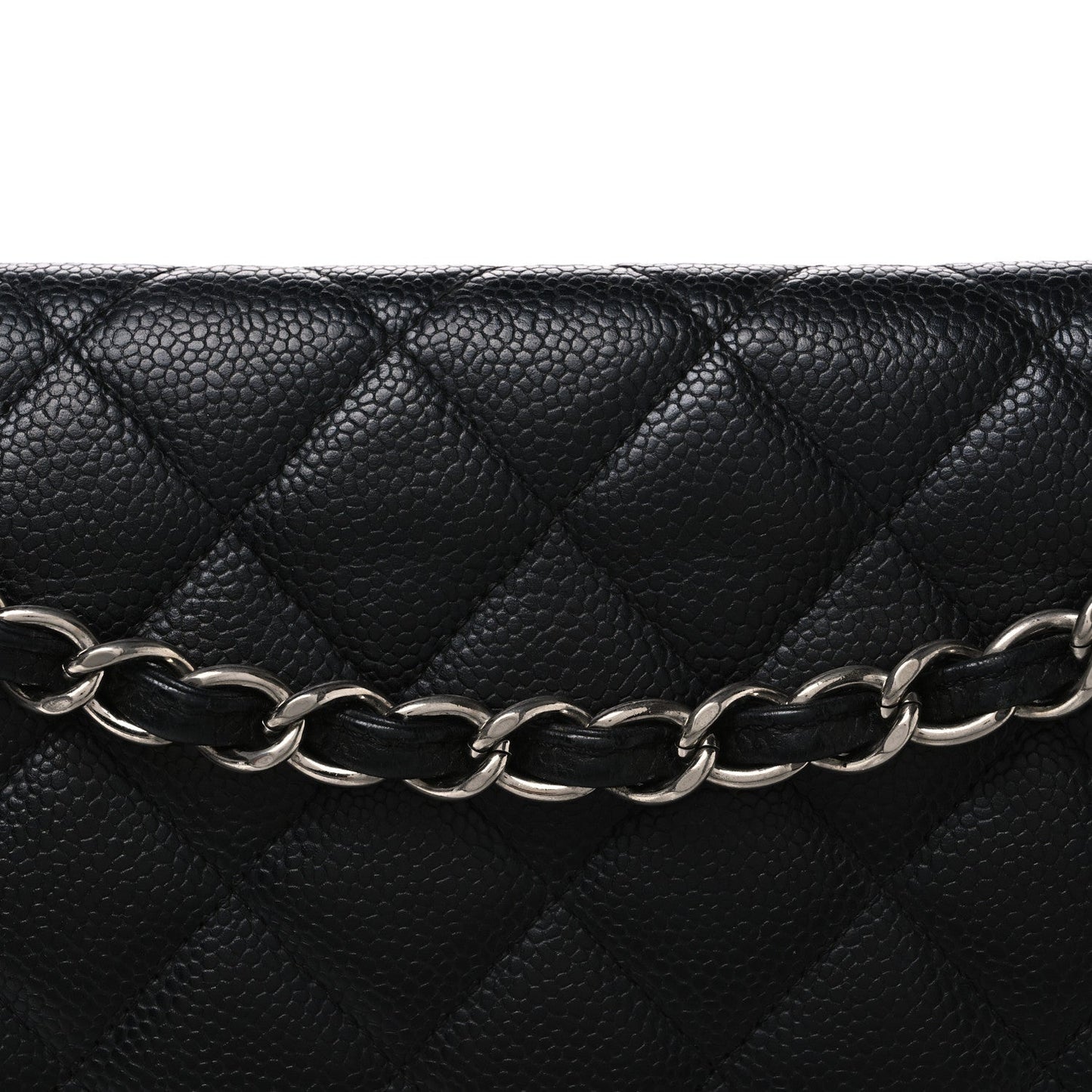 Caviar Quilted Maxi Double Flap Black