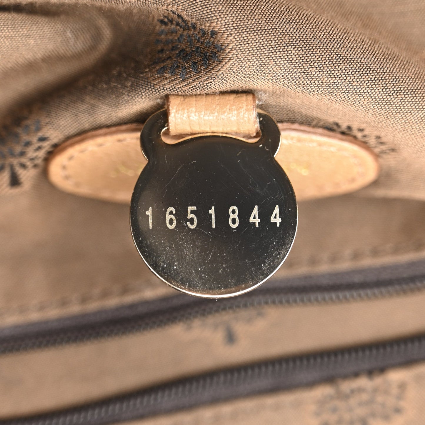 Glossy Goatskin Medium Del Rey Satchel Fudge