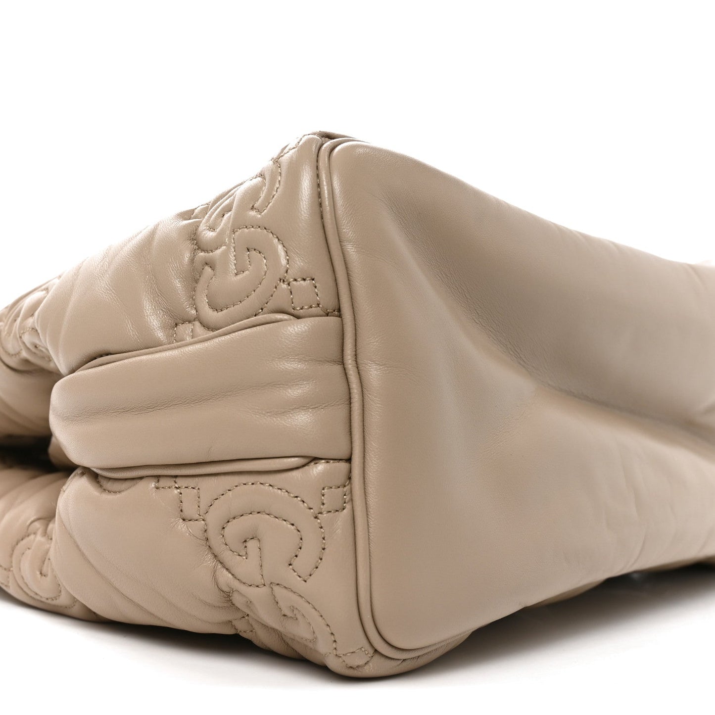 Calfskin GG Matelasse Large Tote Beige