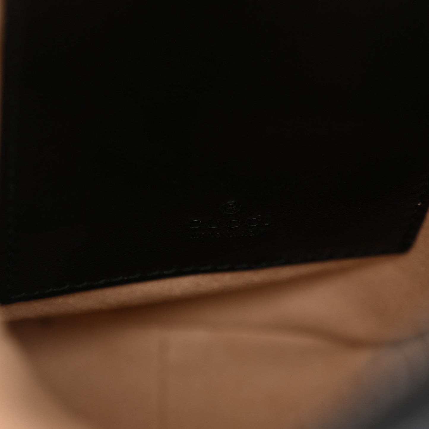 Calfskin Matelasse Mini GG Marmont Crossbody Bag Black